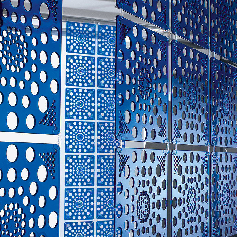 VedoNonVedo Cosmo dekoratives Element zur Einrichtung und Teilung von Räumen - blau transparent 3